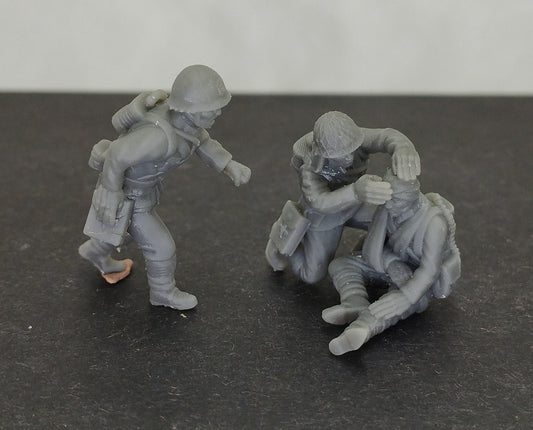 WWII Japanese SNLF Medic Team (3 models) Various Scales Historical Wargaming