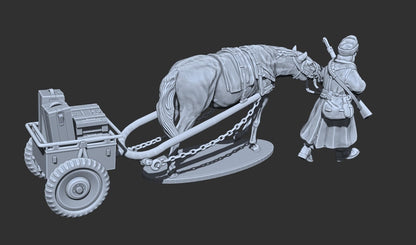 WWII Late War German Cavalry – IF8 cart Various Scales Historical Wargaming