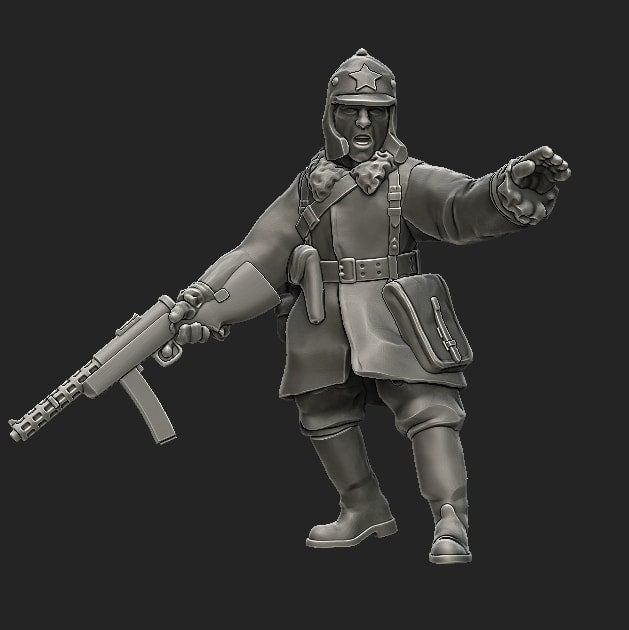 WWII Soviet Winter War Squad (10 models) Various Scales Historical Wargaming