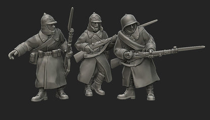 WWII Soviet Winter War Squad (10 models) Various Scales Historical Wargaming