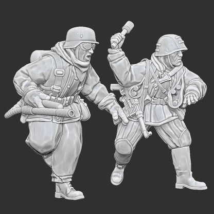 WWII German Flamethrower (2 models) Various Scales Historical Wargaming