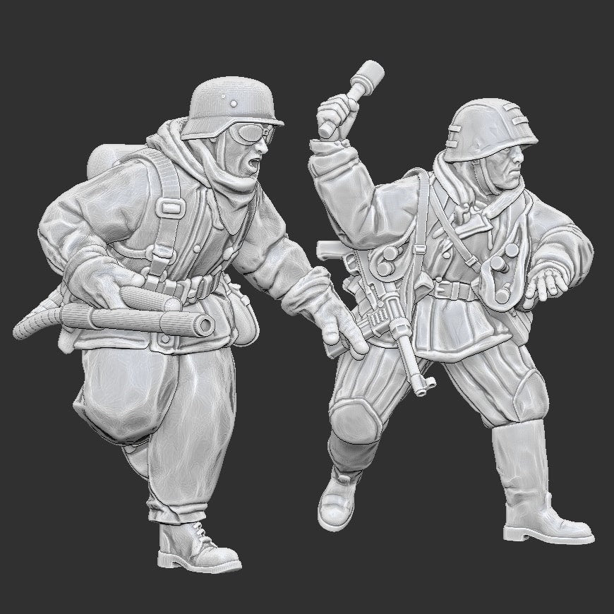 WWII German Flamethrower (2 models) Various Scales Historical Wargaming (US tariffs are pre-paid by us)