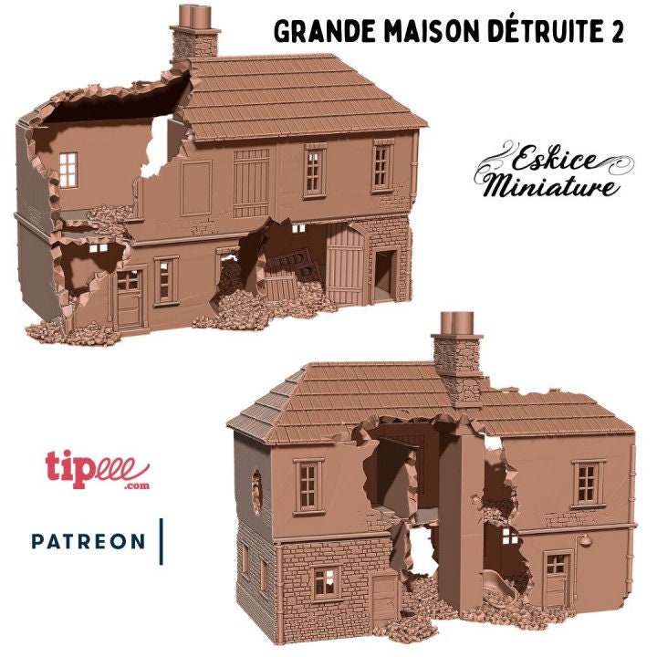 Wargaming Terrain Maisonette Various Scales Historical Wargaming (US tariffs are pre-paid by us)