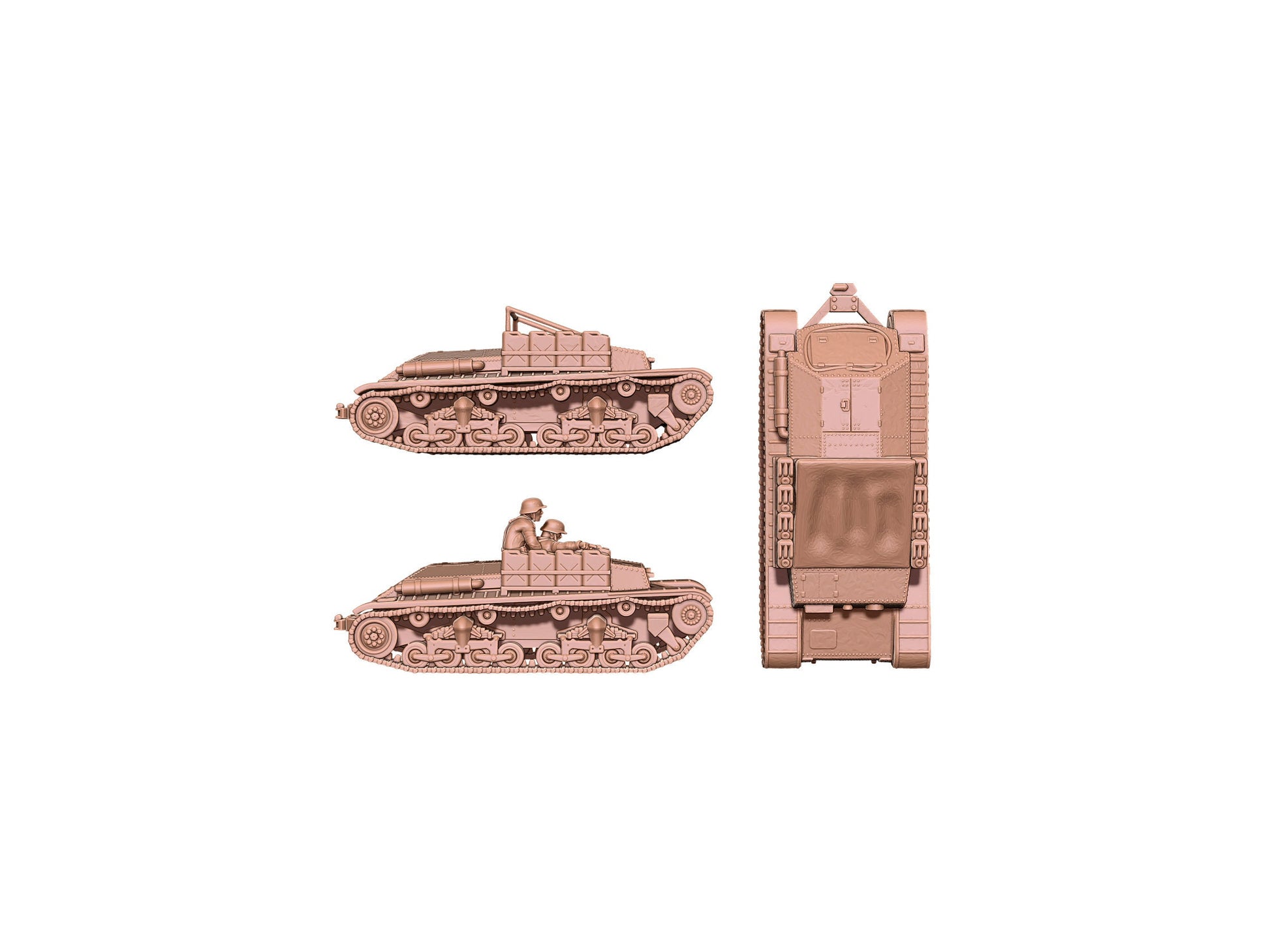 WWII German Mörserzugmittel 35t Tractor Various Scales Historical Wargaming (1 model) (US tariffs are pre-paid by us)
