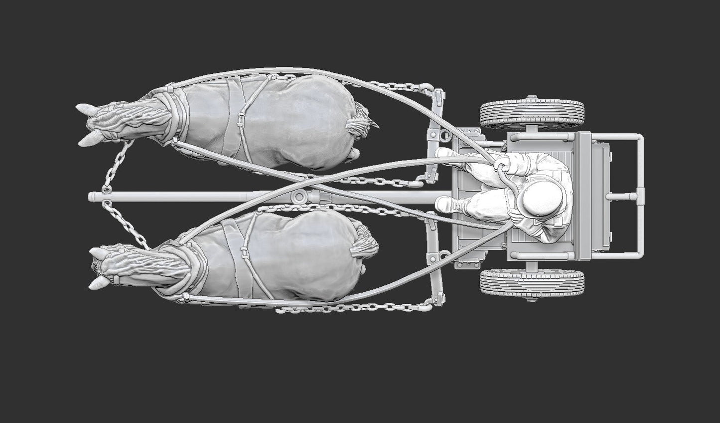 WWII German Horse Drawn Limber M42 Various Scales Historical Wargaming