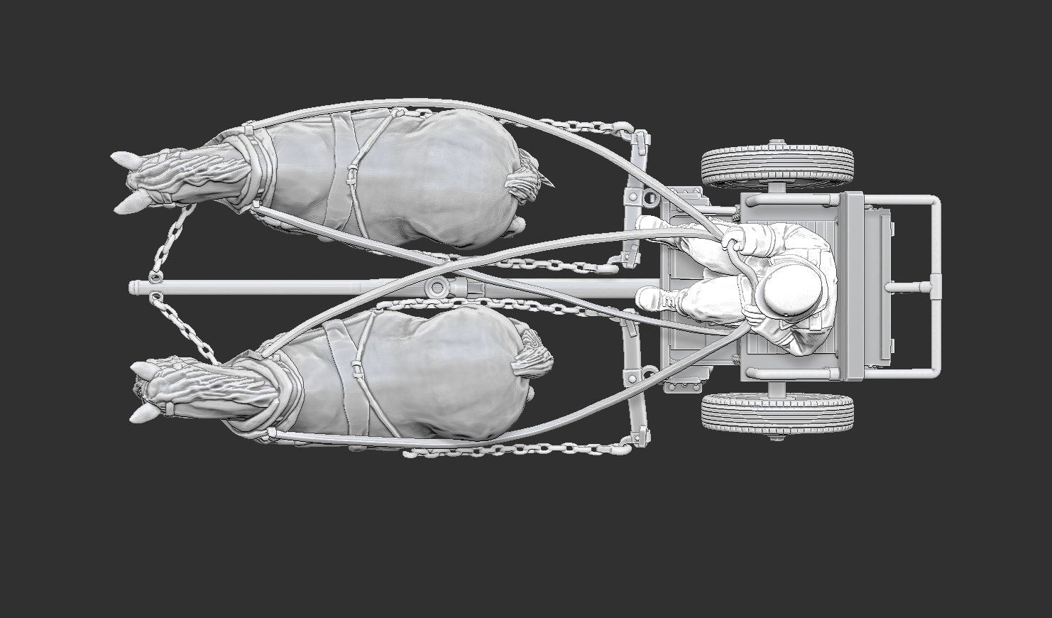 WWII German Horse Drawn Limber M42 Various Scales Historical Wargaming
