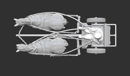 WWII German Horse Drawn Limber M42 Various Scales Historical Wargaming