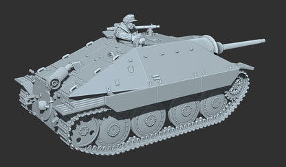 WWII German Jagdpanzer Hetzer with Comnder Various Scales Historical Wargaming (US tariffs are pre-paid by us)