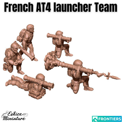 Modern Warfare French AT4 Rocket Launcher Team (5 models) Various Scales Historical Wargaming