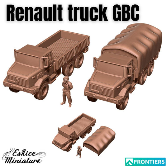 Modern Warfare French Camion Renault GBC (1 truck with driver) Various Scales Historical Wargaming