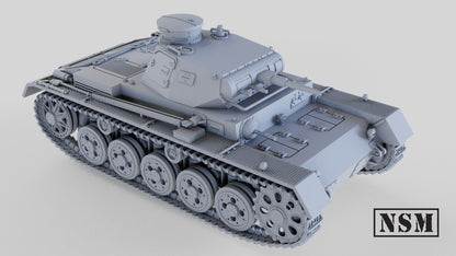WWII Panzer III Ausf A Tank Various Scales Historical Wargaming (US tariffs are pre-paid by us)