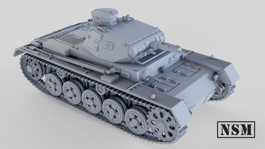 WWII Panzer III Ausf A Tank Various Scales Historical Wargaming (US tariffs are pre-paid by us)