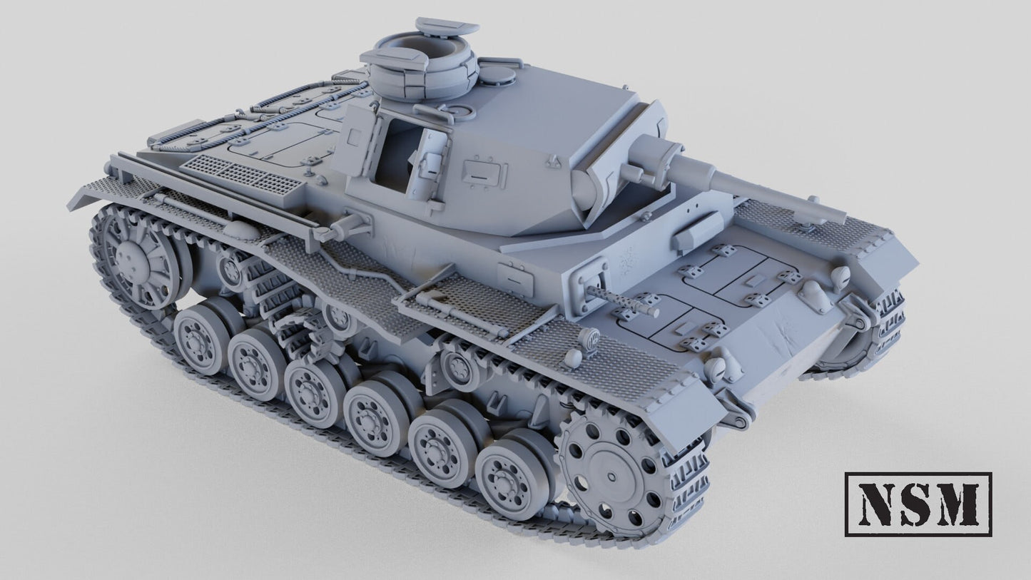 WWII Destroyed Panzer III Ausf G Various Scales Historical Wargaming (US tariffs are pre-paid by us)