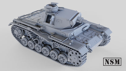 WWII Destroyed Panzer III Ausf G Various Scales Historical Wargaming (US tariffs are pre-paid by us)