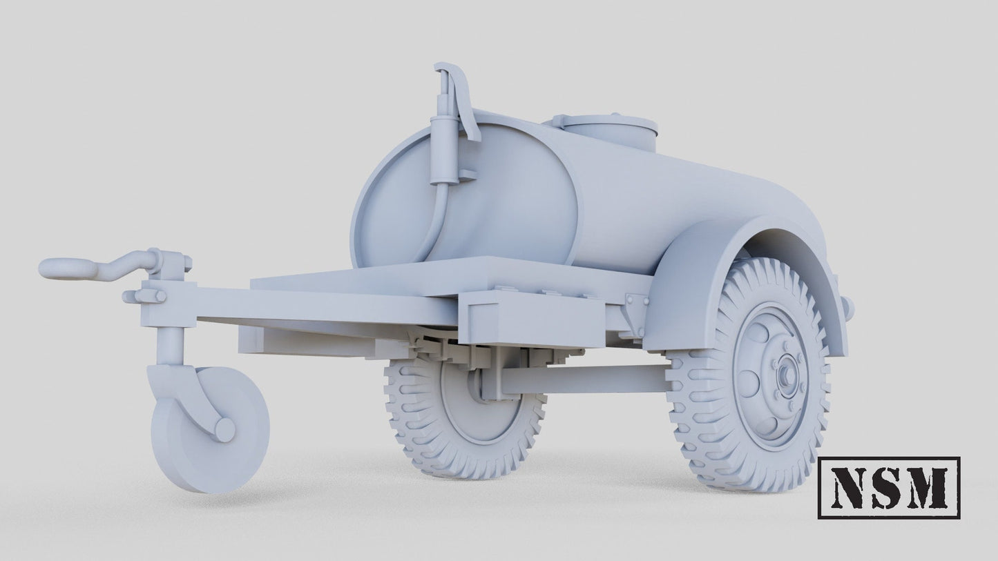 WWII US G-527 Water Trailer Various Scales Historical Wargaming