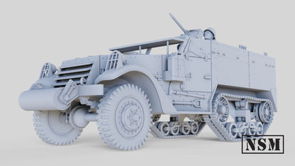 WWII M3 Halftrack – Mid Production Various Scales Historical Wargaming