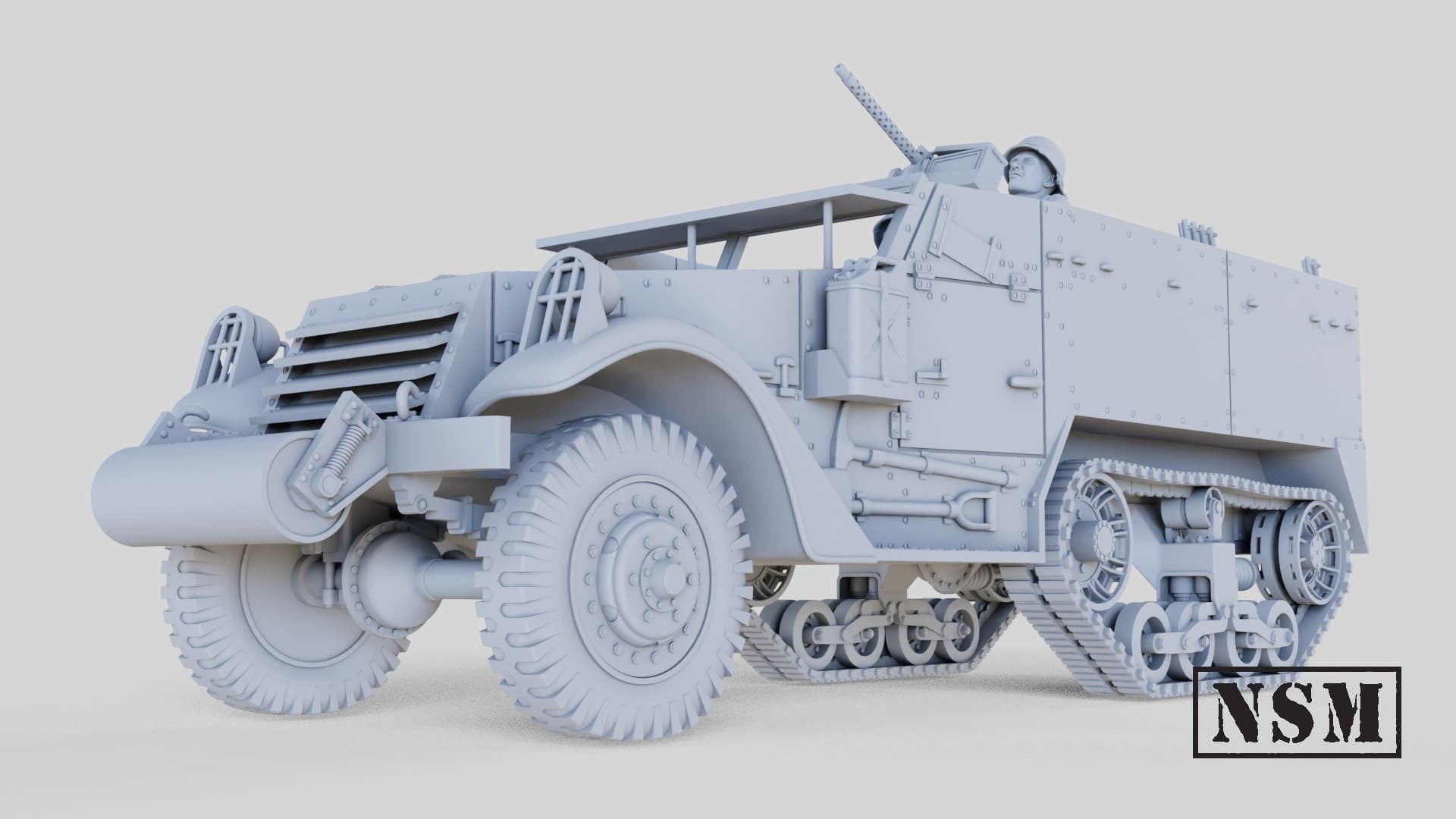 WWII US M3 Halftrack Various Scales Historical Wargaming (US tariffs are pre-paid by us)
