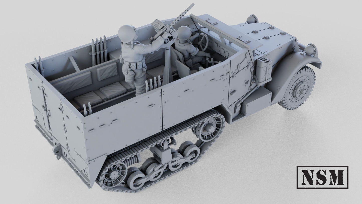 WWII US M3 Halftrack Various Scales Historical Wargaming (US tariffs are pre-paid by us)