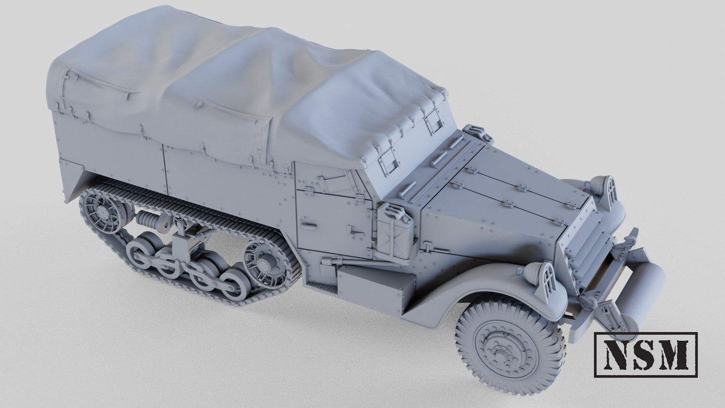 WWII M3 Halftrack – Mid Production Various Scales Historical Wargaming