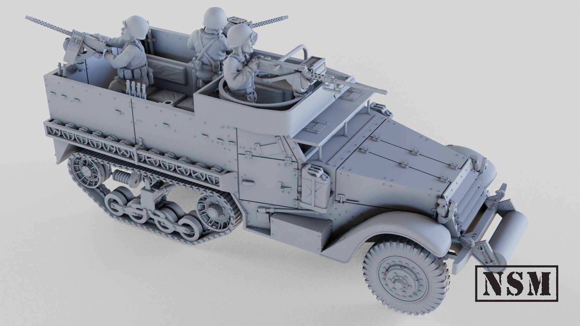 WWII US M2A1 Halftrack Various Scales Historical Wargaming
