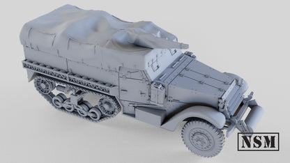 WWII US M2A1 Halftrack Various Scales Historical Wargaming