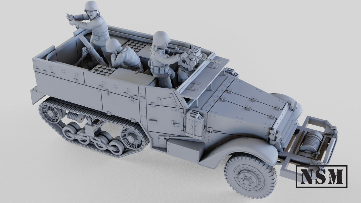 WWII US M4 Mortar Carrier Various Scales Historical Wargaming (US tariffs are pre-paid by us)