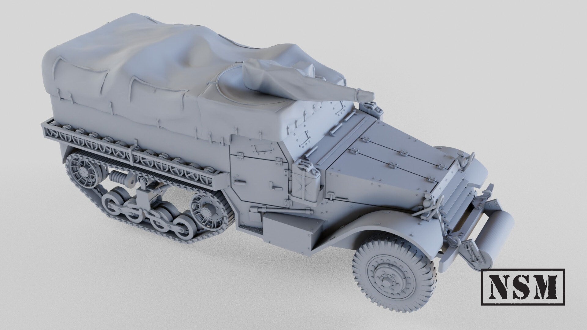 WWII US M5A1 Halftrack British Crew Various Scales Historical Wargaming