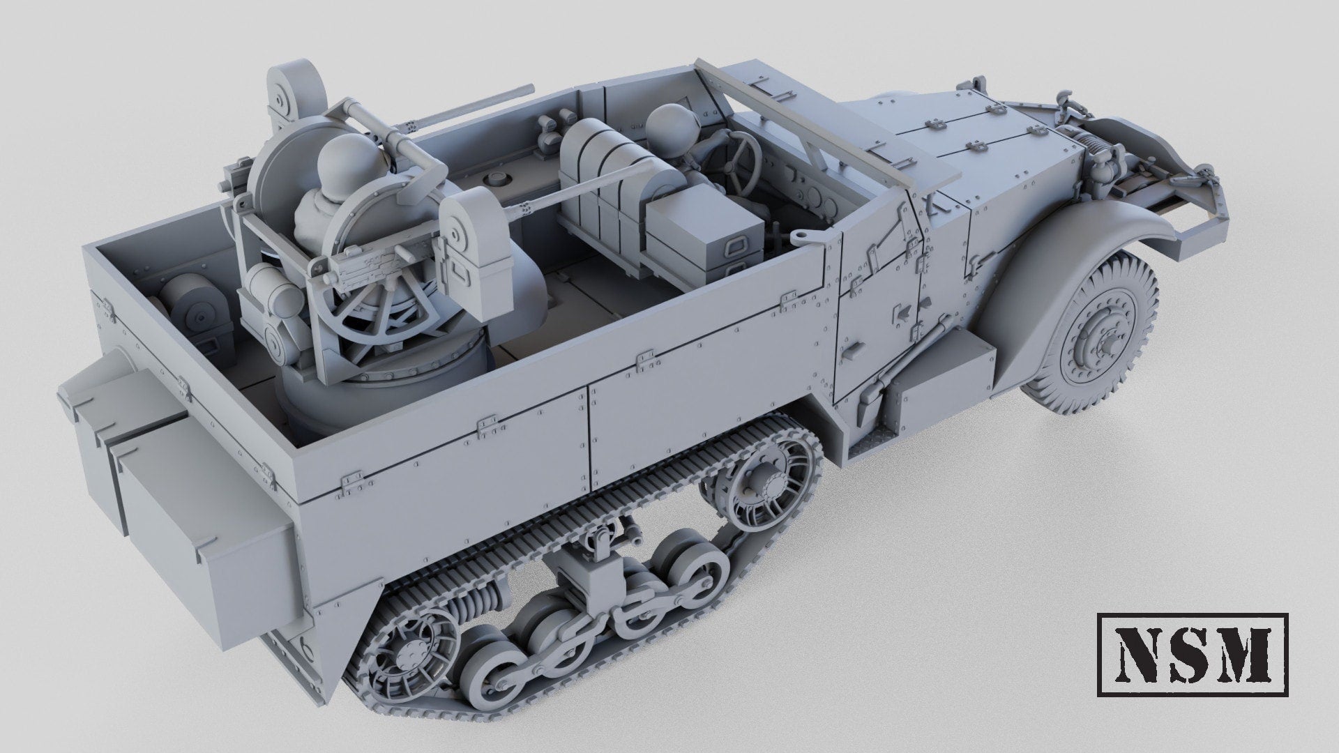 WWII US M13 Twin HMG Halftrack Various Scales Historical Wargaming