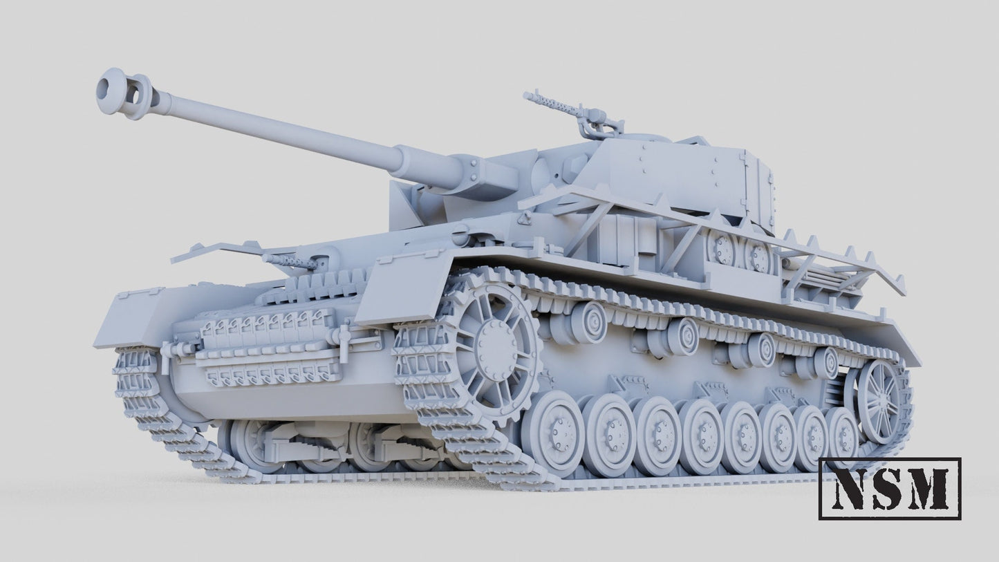 WWII German Panzer IV Ausf J Various Scales Historical Wargaming