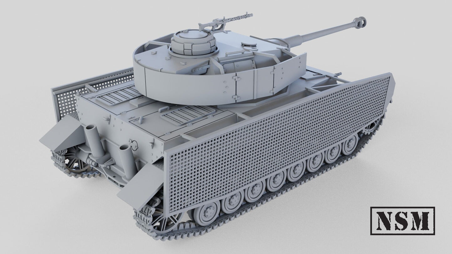 WWII German Panzer IV Ausf J Various Scales Historical Wargaming (US tariffs are pre-paid by us)