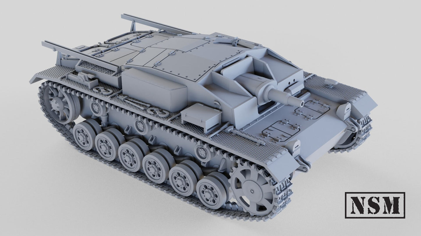 WWII German Stug III Ausf E Various Scales Historical Wargaming