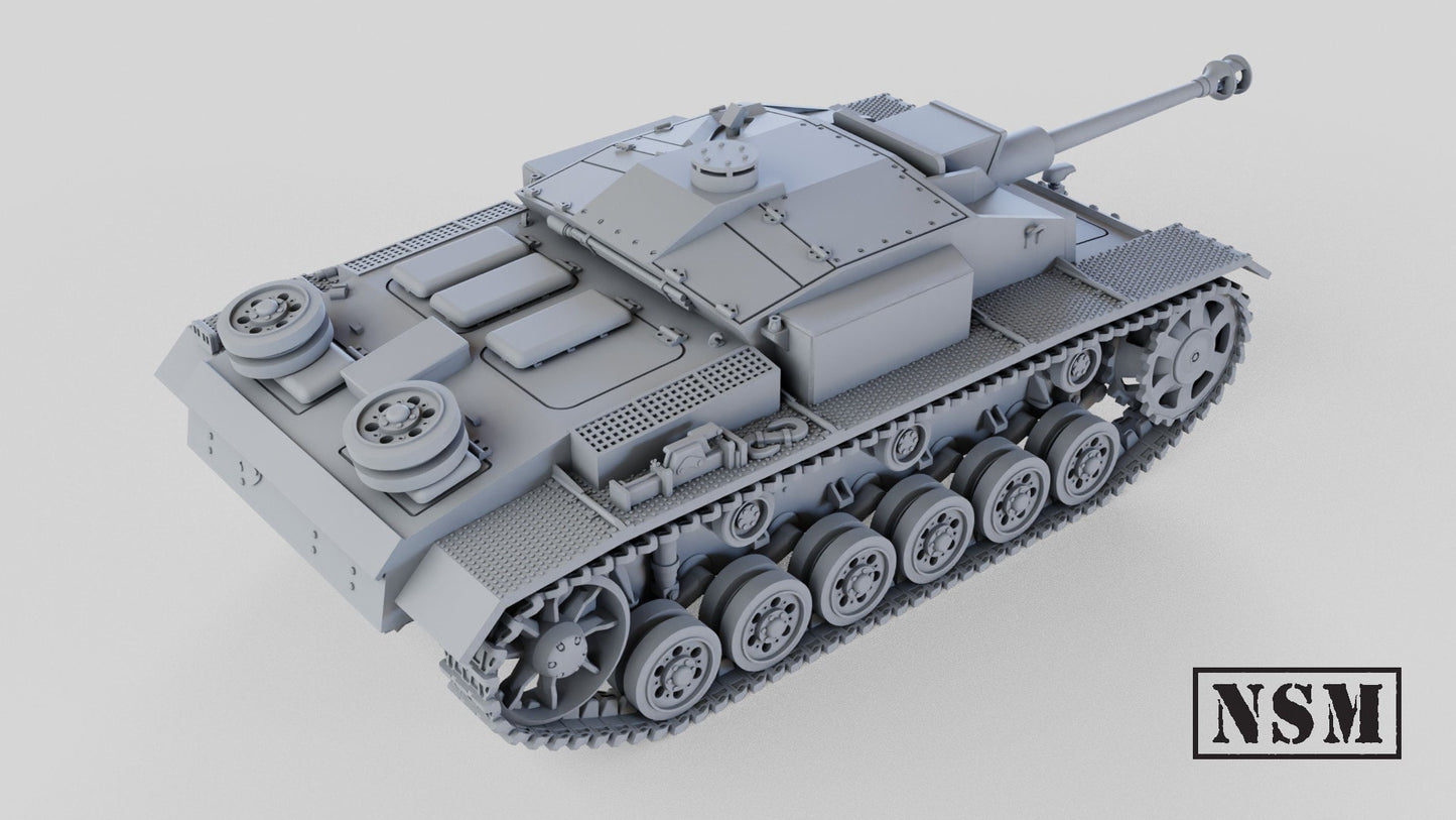WWII German Stug III F8 Various Scales Historical Wargaming (US tariffs are pre-paid by us)