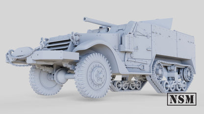 WWII US T48 57mm Gun Motor Carriage Halftrack Various Scales Historical Wargaming (US tariffs are pre-paid by us)