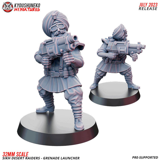 Fantasy SCFI Imperial Guard KT KOW K47 Grenade Launcher - Sikh Desert Raider