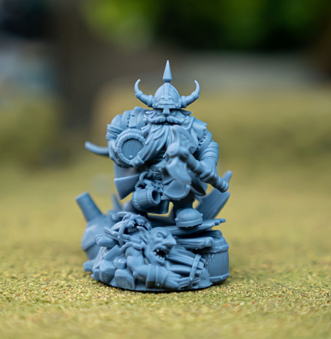 Highland Miniatures Dwarf Brewmaster Fantasy AoS TOW 32mm