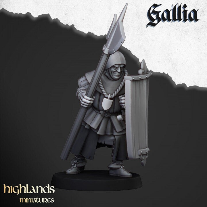 Highland Miniatures Gallia Men at Arms x20 Fantasy AoS TOW