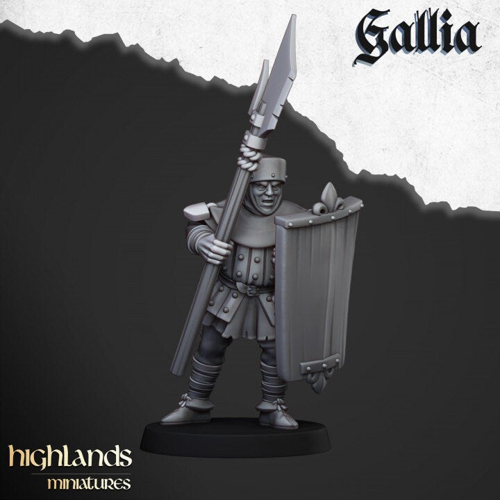 Highland Miniatures Gallia Men at Arms x20 Fantasy AoS TOW