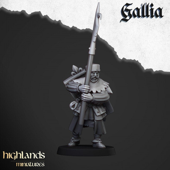 Highland Miniatures Gallia Men at Arms x20 Fantasy AoS TOW