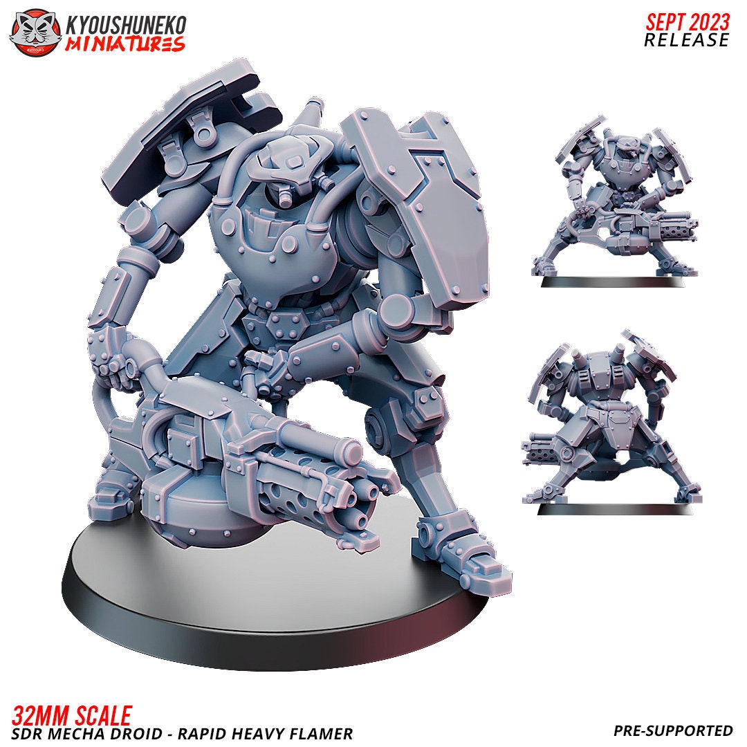 Fantasy SCFI Imperial Guard KT KOW  K47 SdR Mecha Droid Rapid Heavy Flamer