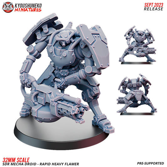 Fantasy SCFI Imperial Guard KT KOW  K47 SdR Mecha Droid Rapid Heavy Flamer