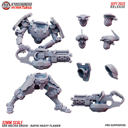 Fantasy SCFI Imperial Guard KT KOW  K47 SdR Mecha Droid Rapid Heavy Flamer
