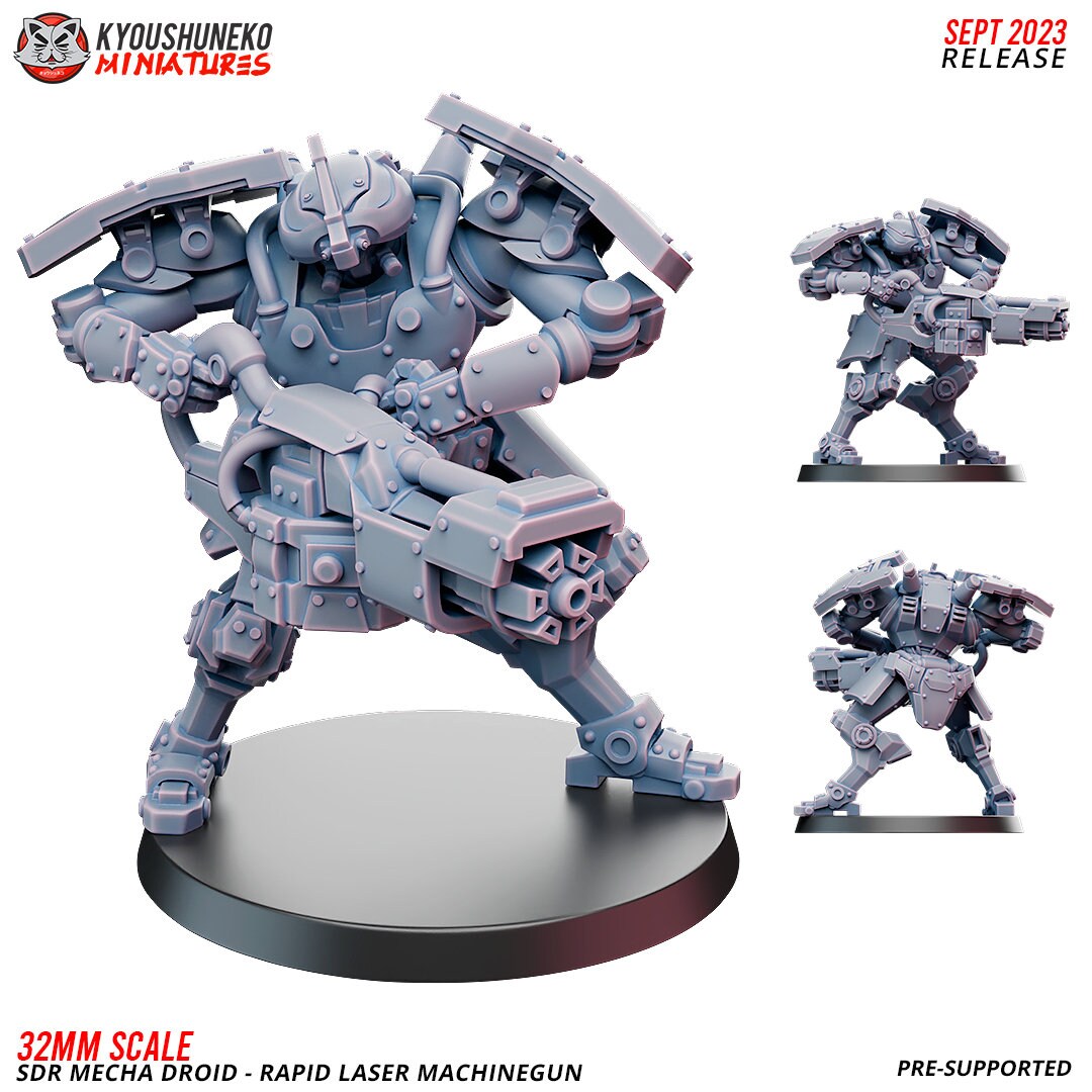 Fantasy SCFI Imperial Guard KT KOW K47 SdR Mecha Droid Rapid Laser Machine Gun