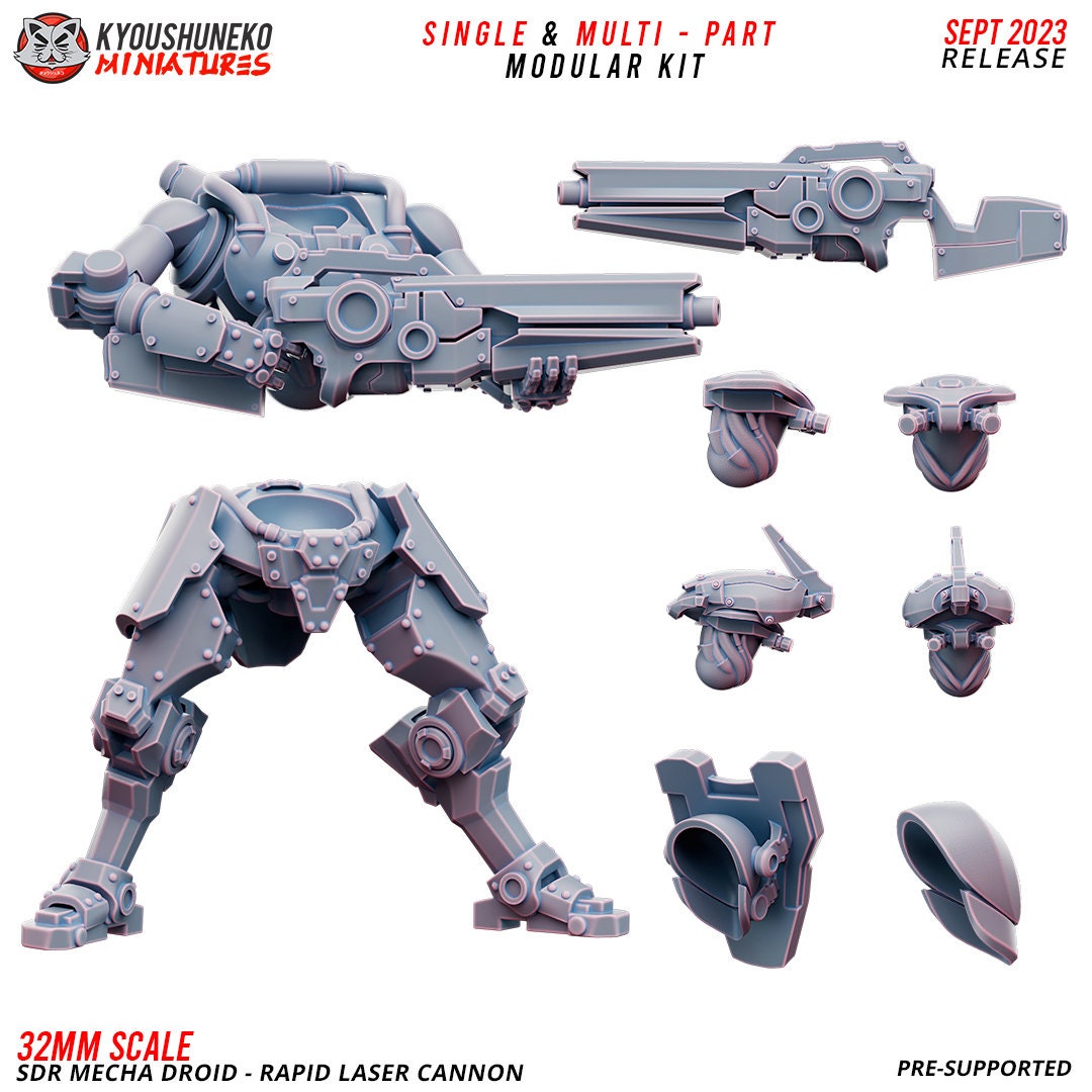 Fantasy SCFI Imperial Guard KT KoW K47 SDR Mecha Droid Rapid Laser Cannon