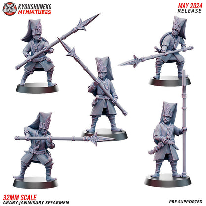 Ottoman Empire Janissary Spearman (10 models) Various Scales Historical Wargaming (US tariffs are pre-paid by us)