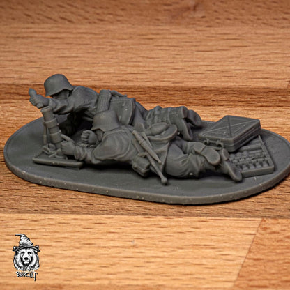 WWII German Light Mortar 5 cm Granatwerfer 36 (2 models) Various Scales Historical Wargaming