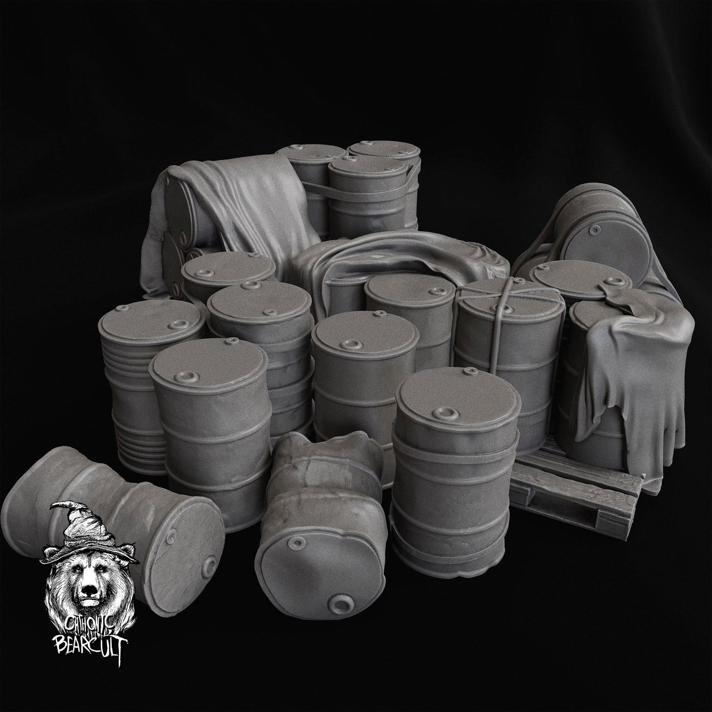 Wargaming Terrain Props Barrels Set Various Scales Historical Wargaming (US tariffs are pre-paid by us)