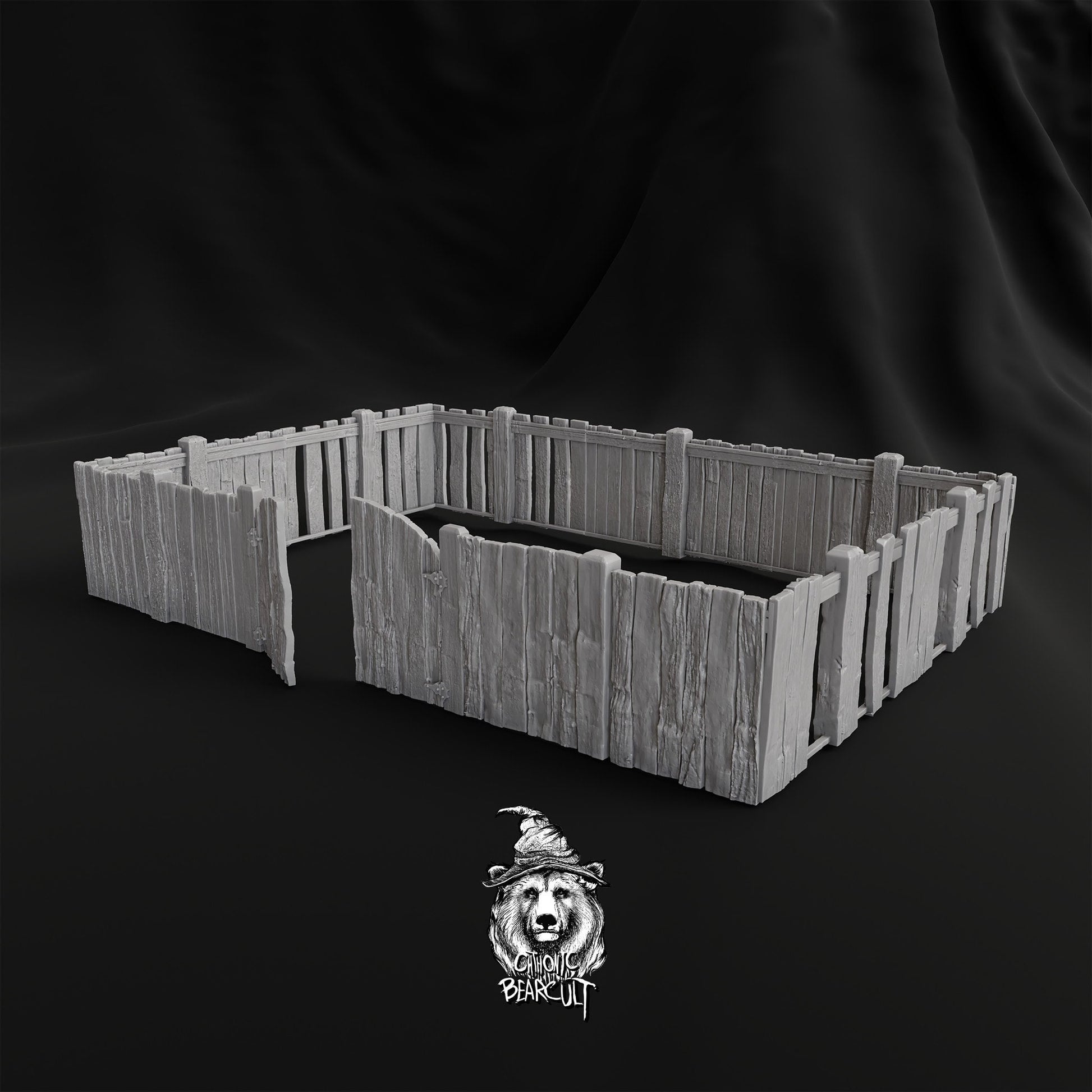 Wargaming Terrain Wooden Fence Sections 5cm (10pcs) Various Scales Historical Wargaming
