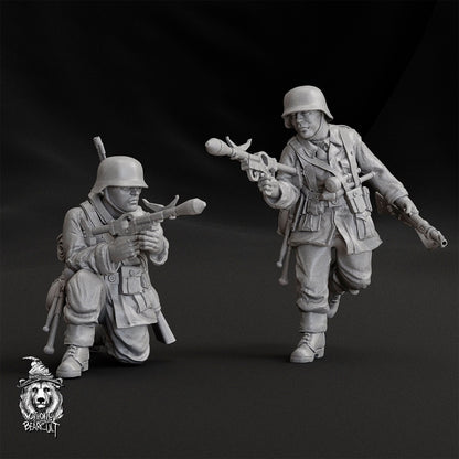 WWII German Pioneers Sturmpistole Team (2 model) Various Scales Historical Wargaming (US tariffs are pre-paid by us)