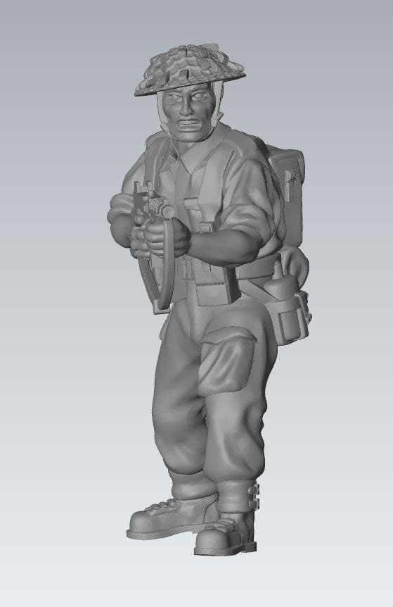 WWII British Army Combat Squad (7 models) Various Scales Historical Wargaming