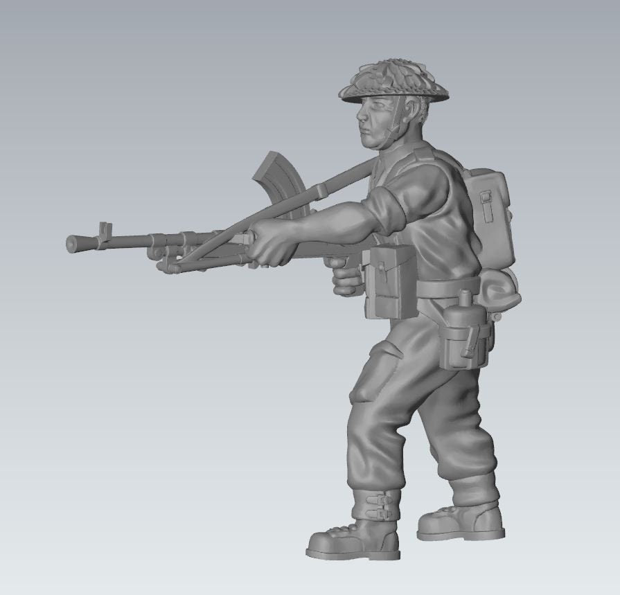 WWII British Army Combat Squad (7 models) Various Scales Historical Wargaming